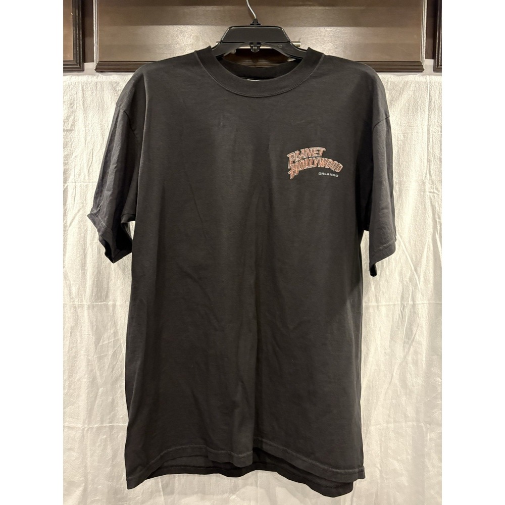 Vintage 1998 Planet Hollywood Orlando T Shirt Large Black Made In USA Graphic
